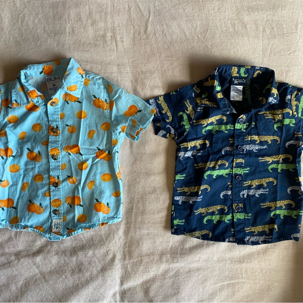 NWOT Toddler Boy Bundle of Button Down Collar T-Shirts. Set of 5. Size 2T - Picture 6 of 13